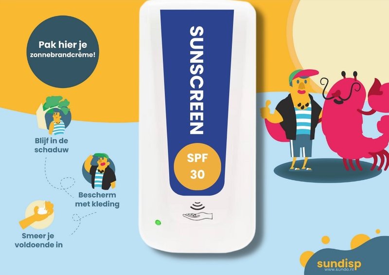 Zonnebrandcrème dispenser Sundo
