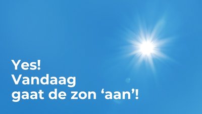 Doe jij ook de zon ’aan’?